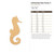 Unfinished Sea Horse 3 Wood Cutout - Unfinished Baltic Birch Craft Shape