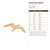 Unfinished Seagull Wood Cutout - Unfinished Baltic Birch Craft Shape