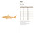 Unfinished Shark 1 Wood Cutout for Door Hangers, Seasonal Decor and Paint Parties, Baltic Birch Craft Blank