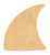 Unfinished Shark Fin Wood Cutout for Door Hangers, Seasonal Decor and Paint Parties, Baltic Birch Craft Blank