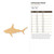 Unfinished Shark Wood Cutout - Unfinished Baltic Birch Craft Shape