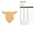 Unfinished Sheep Head Wood Cutout for Door Hangers, Seasonal Decor and Paint Parties, Baltic Birch Craft Blank