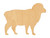 Unfinished Sheep Wood Cutout for Door Hangers, Seasonal Decor and Paint Parties, Baltic Birch Craft Blank