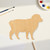 Unfinished Sheep Wood Cutout - Unfinished Baltic Birch Craft Shape