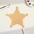 Unfinished Sheriff Star Wood Cutout for Door Hangers, Seasonal Decor and Paint Parties, Baltic Birch Craft Blank