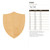 Unfinished Shield Wood Cutout for Door Hangers, Seasonal Decor and Paint Parties, Baltic Birch Craft Blank