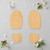 Unfinished Shoeprints Wood Cutout - Unfinished Baltic Birch Craft Shape