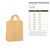 Unfinished Shopping Bag Wood Cutout - Unfinished Baltic Birch Craft Shape