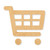 Unfinished Shopping Cart 2 Wood Cutout - Unfinished Baltic Birch Craft Shape