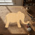 Unfinished Simple Elephant Wood Cutout - Unfinished Baltic Birch Craft Shape