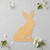 Unfinished Sitting Bunny Wood Cutout - Unfinished Baltic Birch Craft Shape