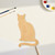 Unfinished Sitting Cat Wood Cutout - Unfinished Baltic Birch Craft Shape