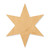 Unfinished Six Pointed Star Wood Cutout - Unfinished Baltic Birch Craft Shape