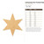 Unfinished Six Pointed Star Wood Cutout - Unfinished Baltic Birch Craft Shape