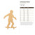 Unfinished Skater Wood Cutout - Unfinished Baltic Birch Craft Shape