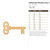 Unfinished Skeleton Key 2 Wood Cutout - Unfinished Baltic Birch Craft Shape