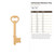Unfinished Skeleton Key Wood Cutout - Unfinished Baltic Birch Craft Shape