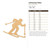 Unfinished Skier Wood Cutout - Unfinished Baltic Birch Craft Shape