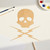 Unfinished Skullandlightning Wood Cutout for Door Hangers, Seasonal Decor and Paint Parties, Baltic Birch Craft Blank
