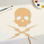 Unfinished Skullandlightning Wood Cutout - Unfinished Baltic Birch Craft Shape