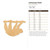 Unfinished Sloth Wood Cutout - Unfinished Baltic Birch Craft Shape