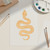 Unfinished Snake Wood Cutout for Door Hangers, Seasonal Decor and Paint Parties, Baltic Birch Craft Blank
