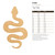 Unfinished Snake Wood Cutout for Door Hangers, Seasonal Decor and Paint Parties, Baltic Birch Craft Blank