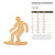 Unfinished Snowboarder Wood Cutout - Unfinished Baltic Birch Craft Shape