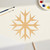 Unfinished Snowflake 3 Outline Wood Cutout for Door Hangers, Seasonal Decor and Paint Parties, Baltic Birch Craft Blank