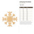 Unfinished Snowflake Wood Cutout - Unfinished Baltic Birch Craft Shape
