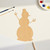Unfinished Snowman Wood Cutout for Door Hangers, Seasonal Decor and Paint Parties, Baltic Birch Craft Blank