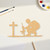 Unfinished Soldier At Cross Wood Cutout - Unfinished Baltic Birch Craft Shape