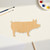 Unfinished Sow Wood Cutout - Unfinished Baltic Birch Craft Shape