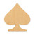 Unfinished Spade Wood Cutout - Unfinished Baltic Birch Craft Shape