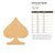 Unfinished Spade Wood Cutout - Unfinished Baltic Birch Craft Shape