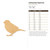 Unfinished Sparrow Wood Cutout - Unfinished Baltic Birch Craft Shape