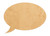 Unfinished Speech Bubble Wood Cutout for Door Hangers, Seasonal Decor and Paint Parties, Baltic Birch Craft Blank