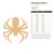 Unfinished Spider 3 Wood Cutout - Unfinished Baltic Birch Craft Shape