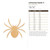 Unfinished Spider 5 Wood Cutout - Unfinished Baltic Birch Craft Shape