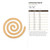 Unfinished Spiral Wood Cutout - Unfinished Baltic Birch Craft Shape