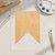 Unfinished Square Bunting Wood Cutout for Door Hangers, Seasonal Decor and Paint Parties, Baltic Birch Craft Blank