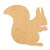 Unfinished Squirrel Wood Cutout - Unfinished Baltic Birch Craft Shape
