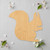 Unfinished Squirrel Wood Cutout - Unfinished Baltic Birch Craft Shape