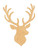 Unfinished Stag Head Wood Cutout for Door Hangers, Seasonal Decor and Paint Parties, Baltic Birch Craft Blank