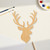 Unfinished Stag Head Wood Cutout - Unfinished Baltic Birch Craft Shape