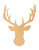 Unfinished Stag Wood Cutout for Door Hangers, Seasonal Decor and Paint Parties, Baltic Birch Craft Blank