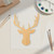 Unfinished Stag Wood Cutout - Unfinished Baltic Birch Craft Shape