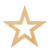 Unfinished Star 1 Wood Cutout - Unfinished Baltic Birch Craft Shape