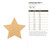 Unfinished Star 3 Wood Cutout - Unfinished Baltic Birch Craft Shape