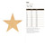 Unfinished Star 4 Wood Cutout for Door Hangers, Seasonal Decor and Paint Parties, Baltic Birch Craft Blank